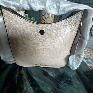 Michael Kors Cream Shoulder Bag Pebbled Leather